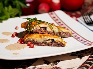 Мясо по-французски из говядины                      